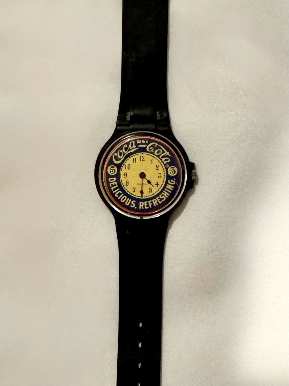 Coca Cola Black Vintage Swiss Watch – Black Band